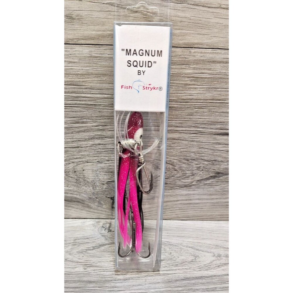 Fish Strykr Magnum Squid Trolling Lure Pink Black Sparkle Model 45599 New NIB